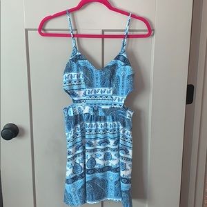 Show me your mumu blue mini dress